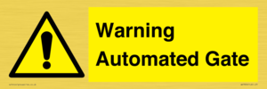 Warning Automated Gate